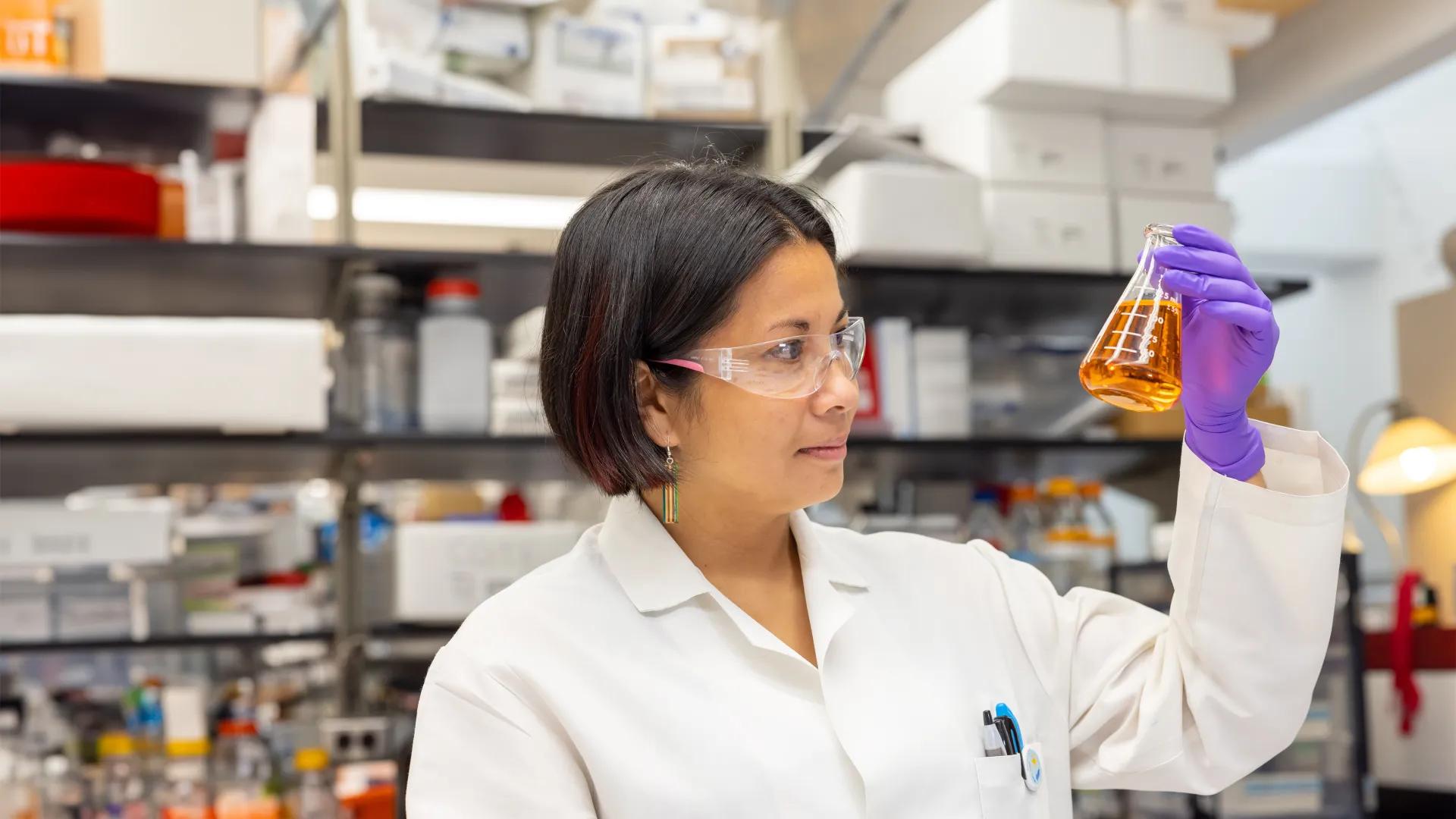 woman in research lab