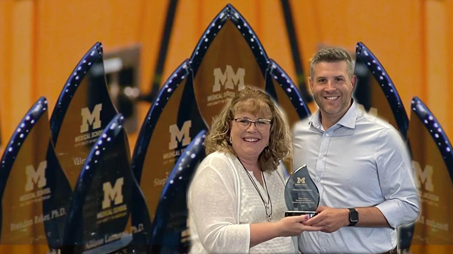 EBS co director Beth Moore presents EBS Award