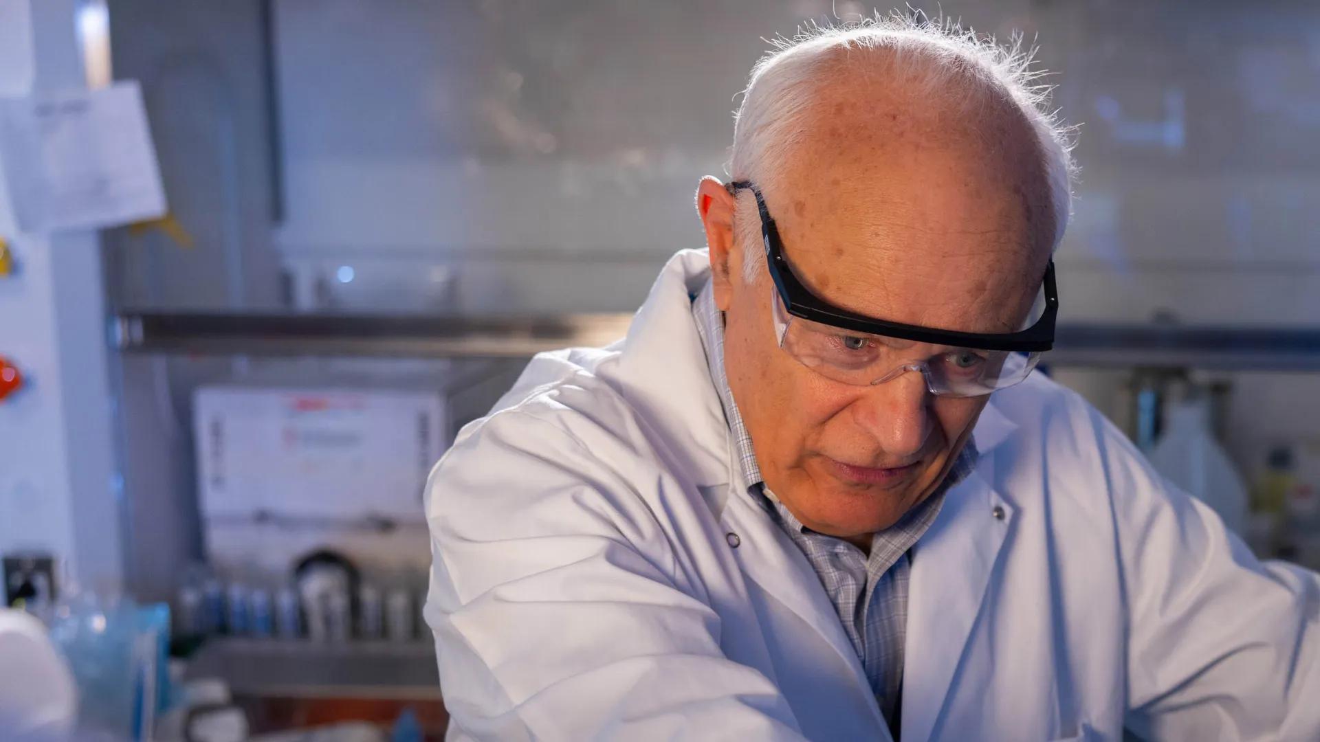 Dr. John Varga in the lab