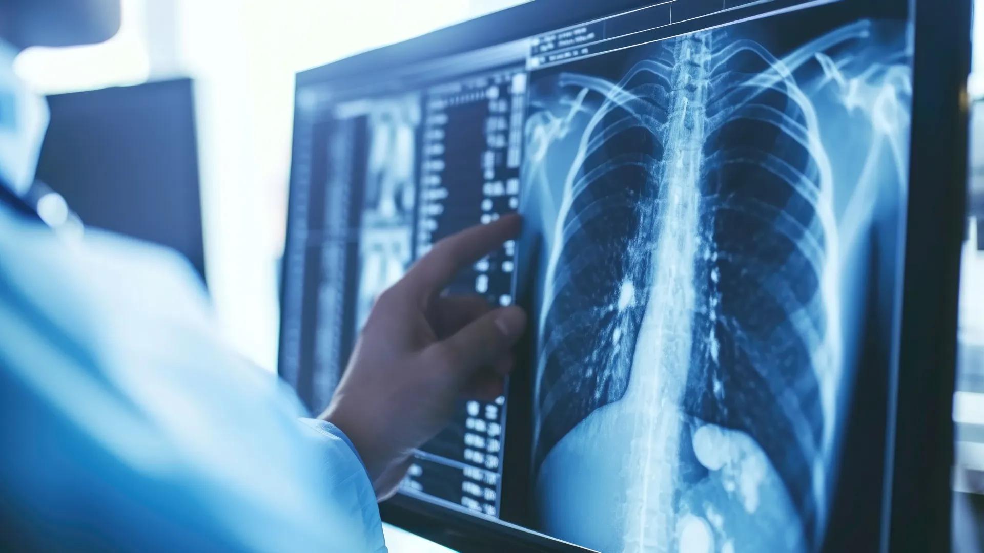 Hands on an xray