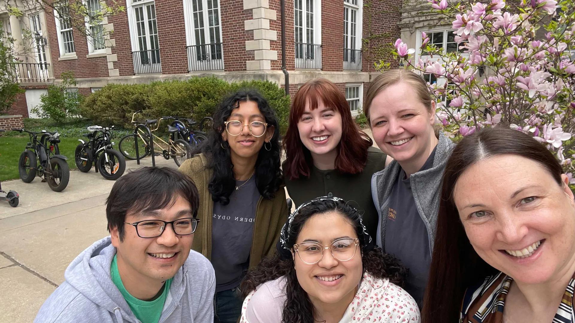 Razumilava Lab team members on campus
