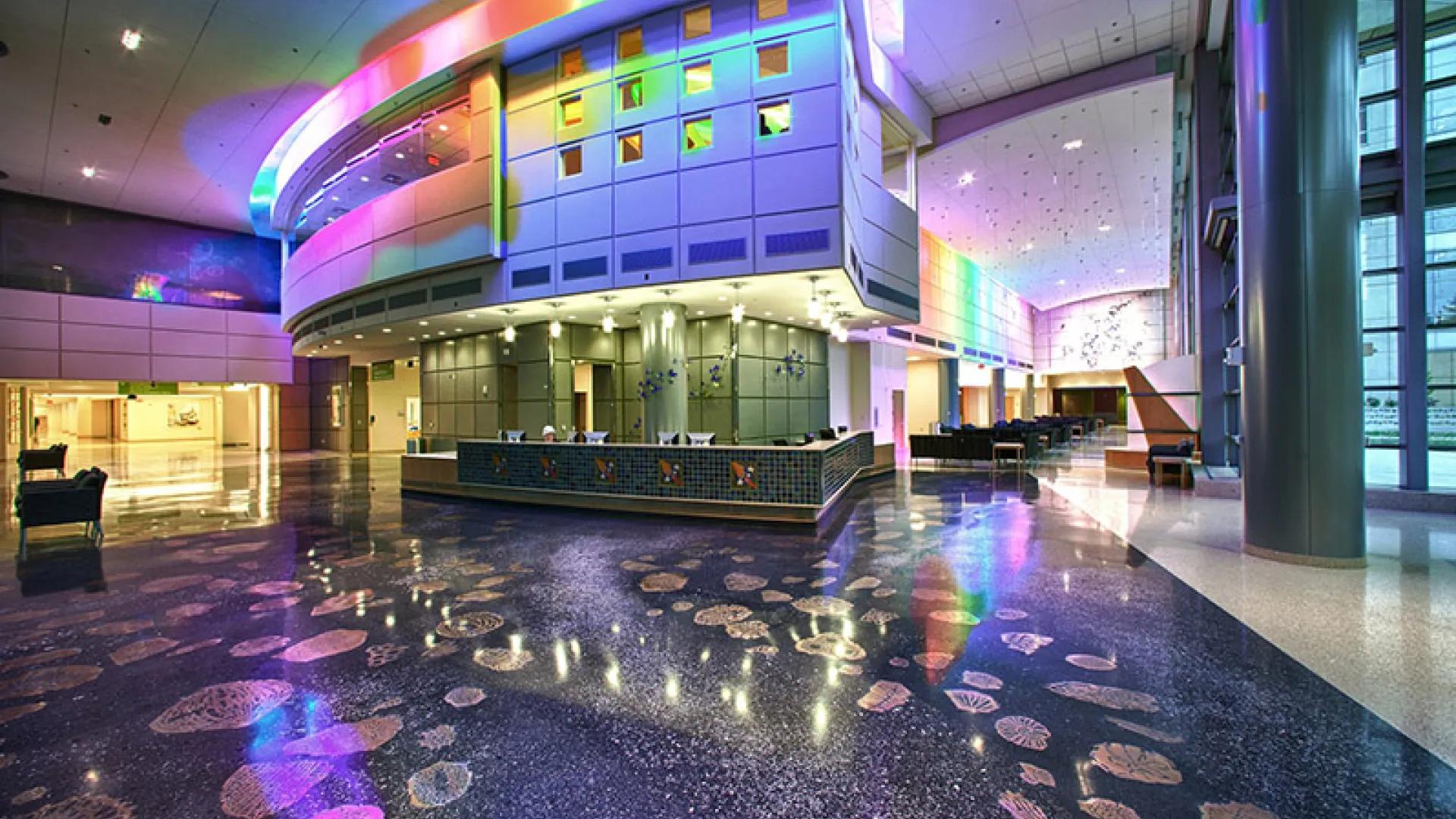 entrance lobby for c.s. mott children's hospital and the von voigtlander women's hospital 