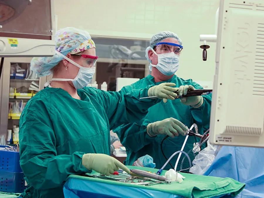 Doctors in surgery