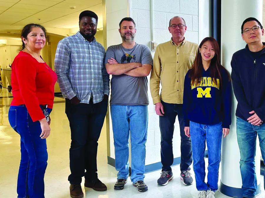 group of students and faculty of the philip king lab