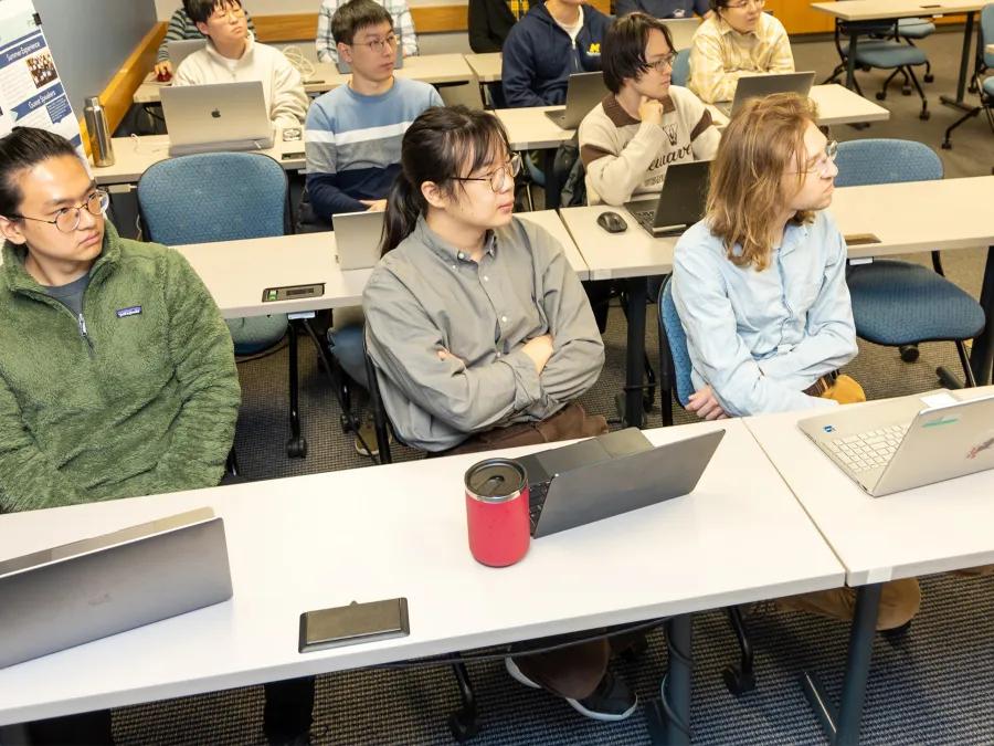  Students sitting in class 
