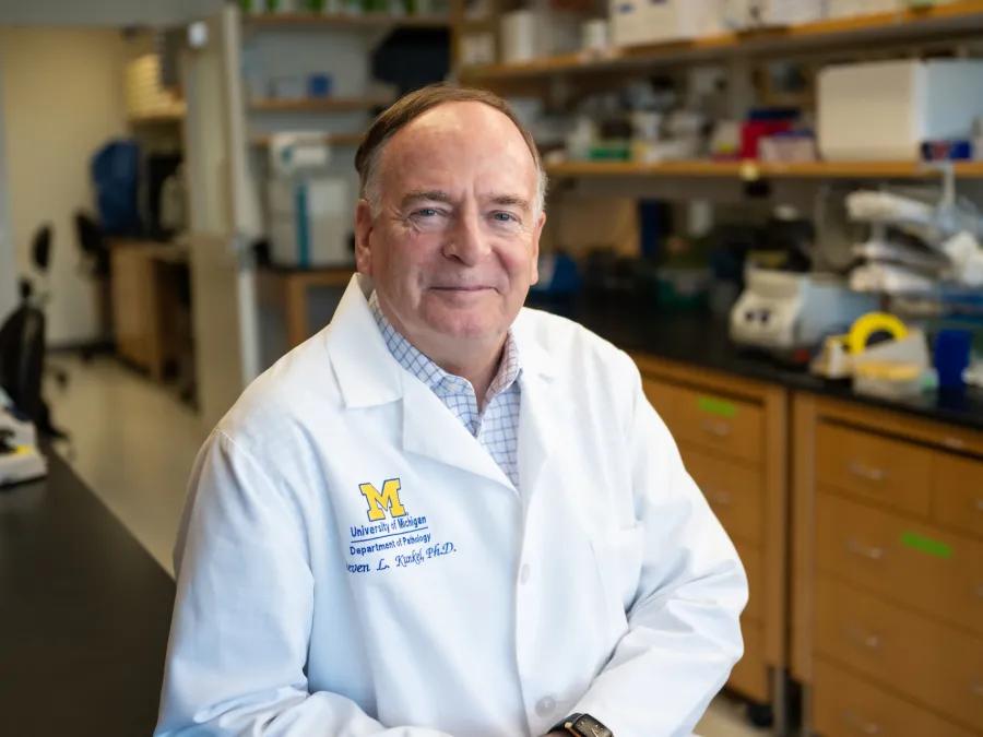 Steven L. Kunkel in his lab