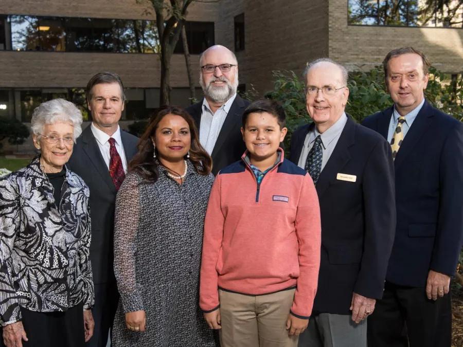 Hiss lecture group photo