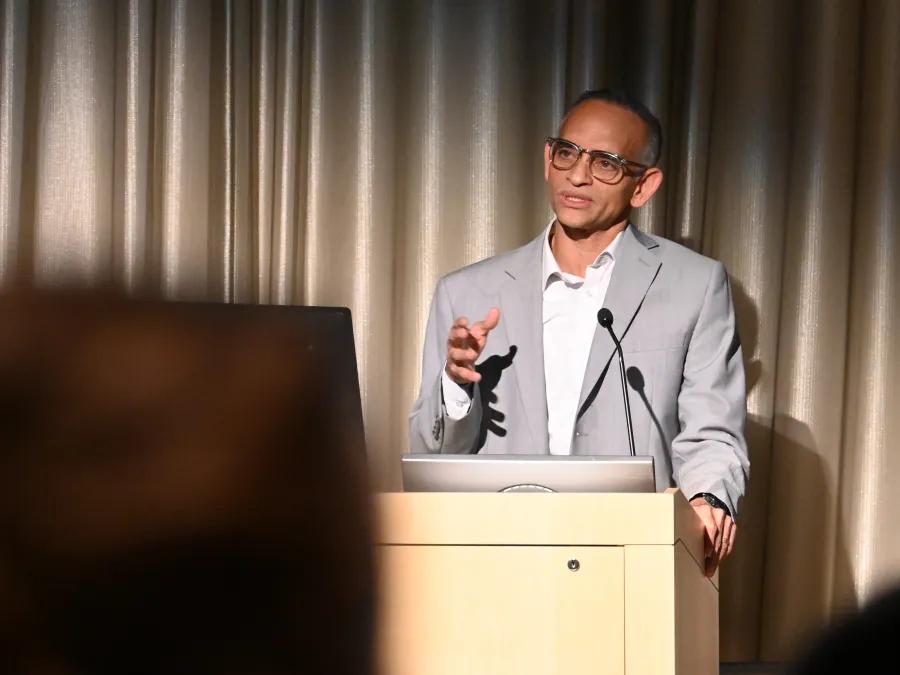 Dr. Prashant giving a conference