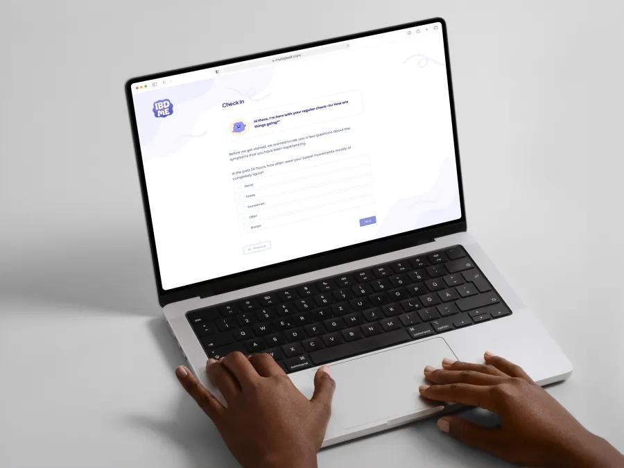 close-up of the CHCR Authoring Platform on a laptop