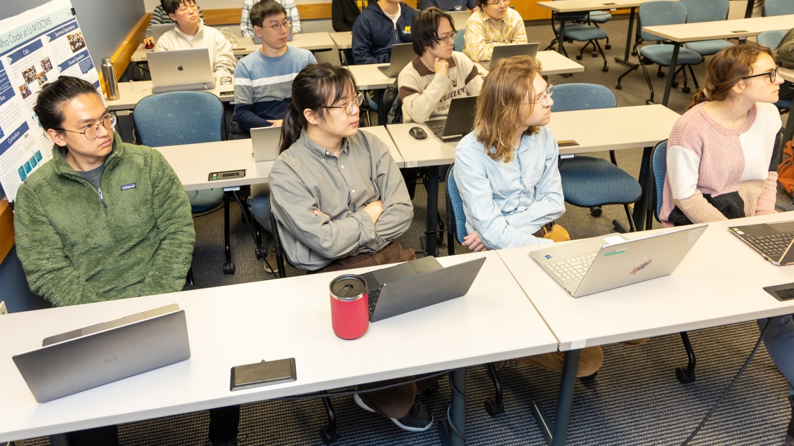  Students sitting in class 