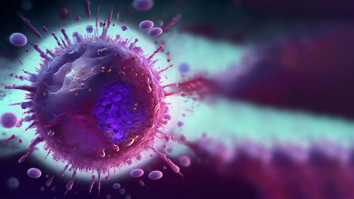graphic of respiratory virus cells