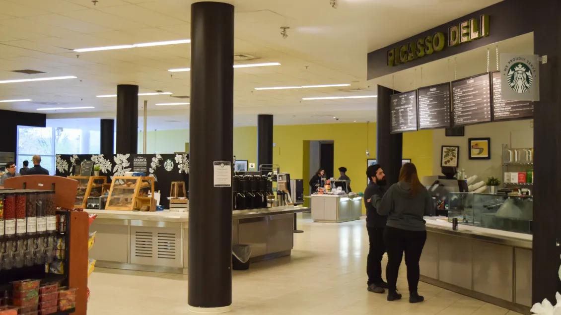 Cafeteria within the North campus research complex