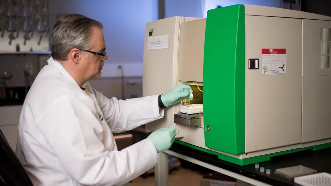 Scientist in the Flow Cytometry lab