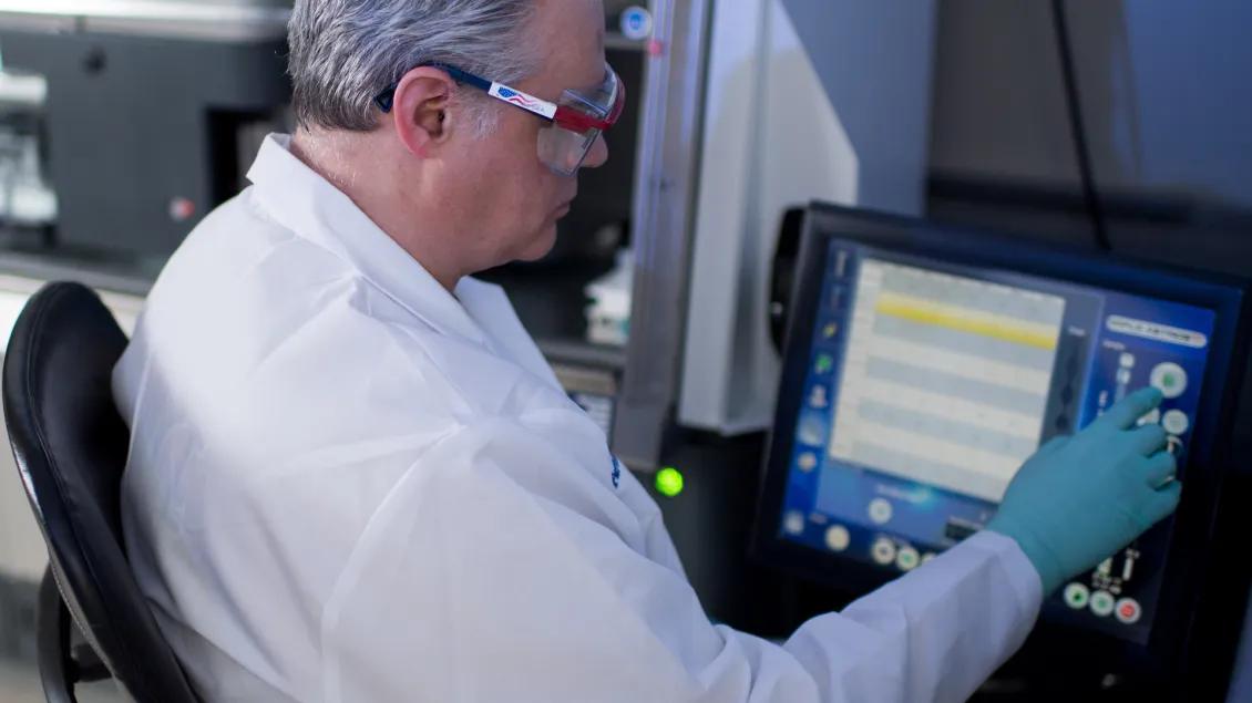 Scientist in the Flow Cytometry lab