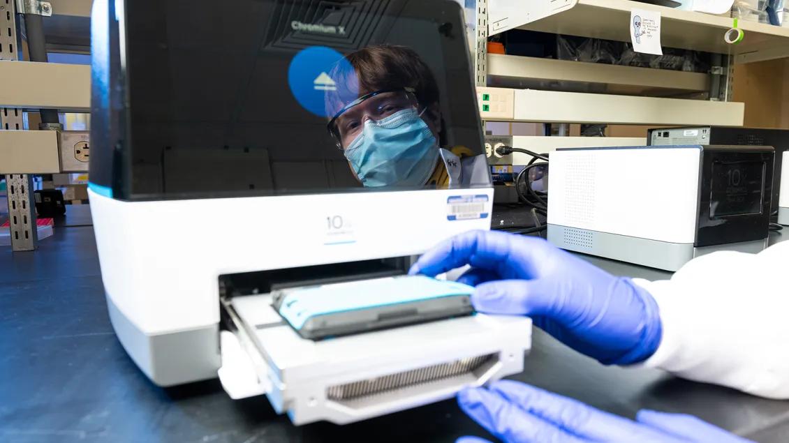 close up of Single-Cell Processing technology