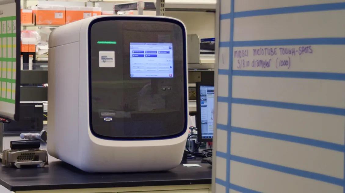 close up of Real-time PCR equipment
