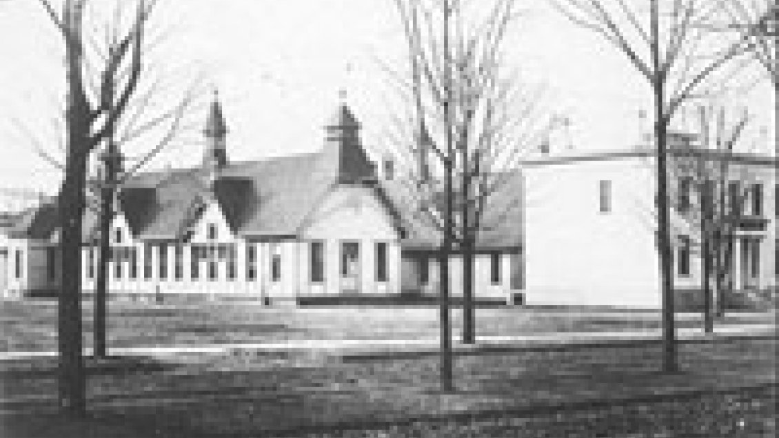 Historical photo of an Orthopedic Surgery building at the University of Michigan