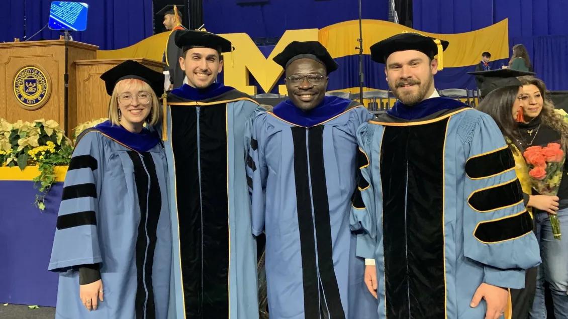 M & I Graduates pose during Ceremony, December 18, 2022