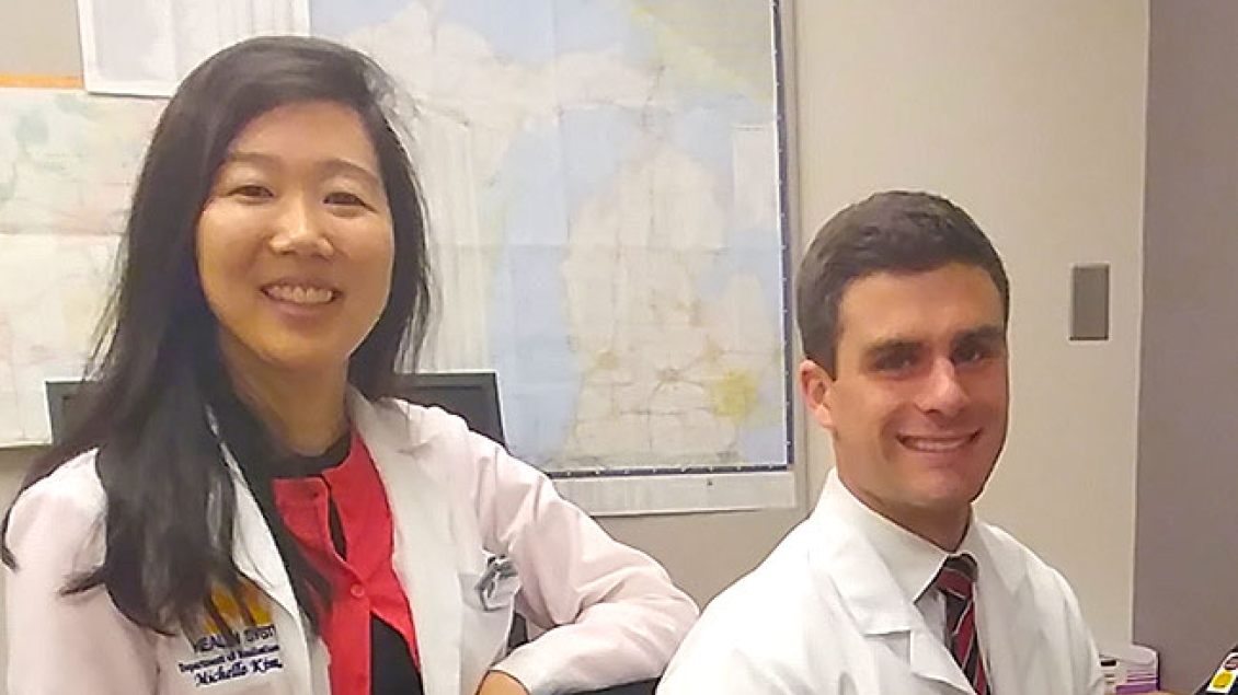 Radiation Oncology researchers smile for a photo