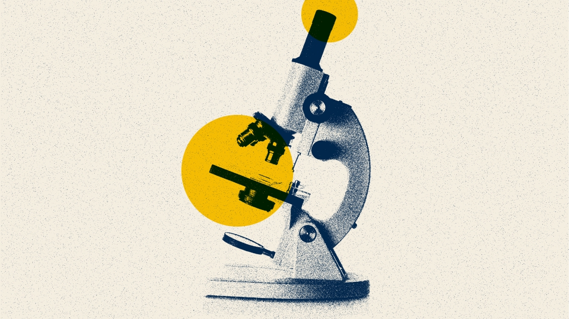 Illustration of a microscope