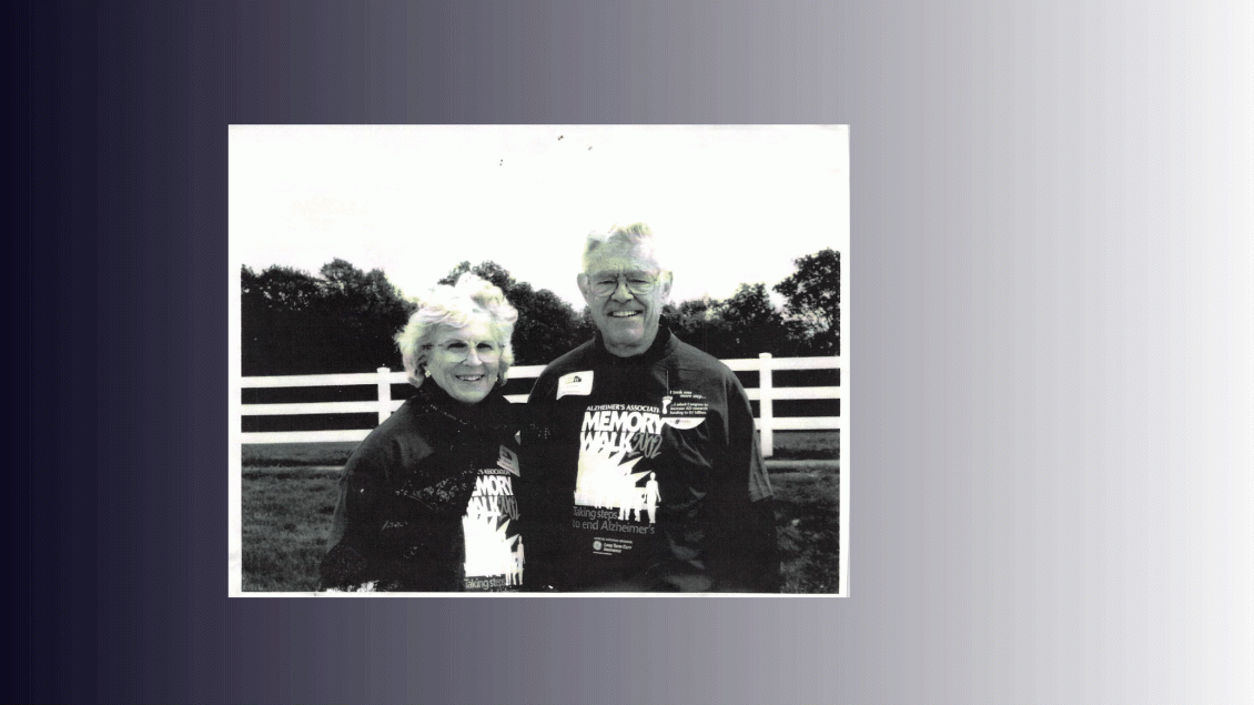 David with his wife at the Alzheimer’s Association Walk to End Alzheimer’s