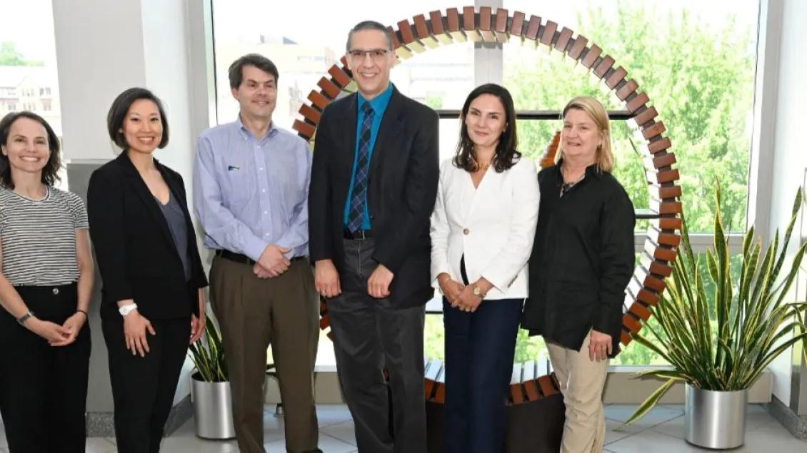 Team members on a group photo