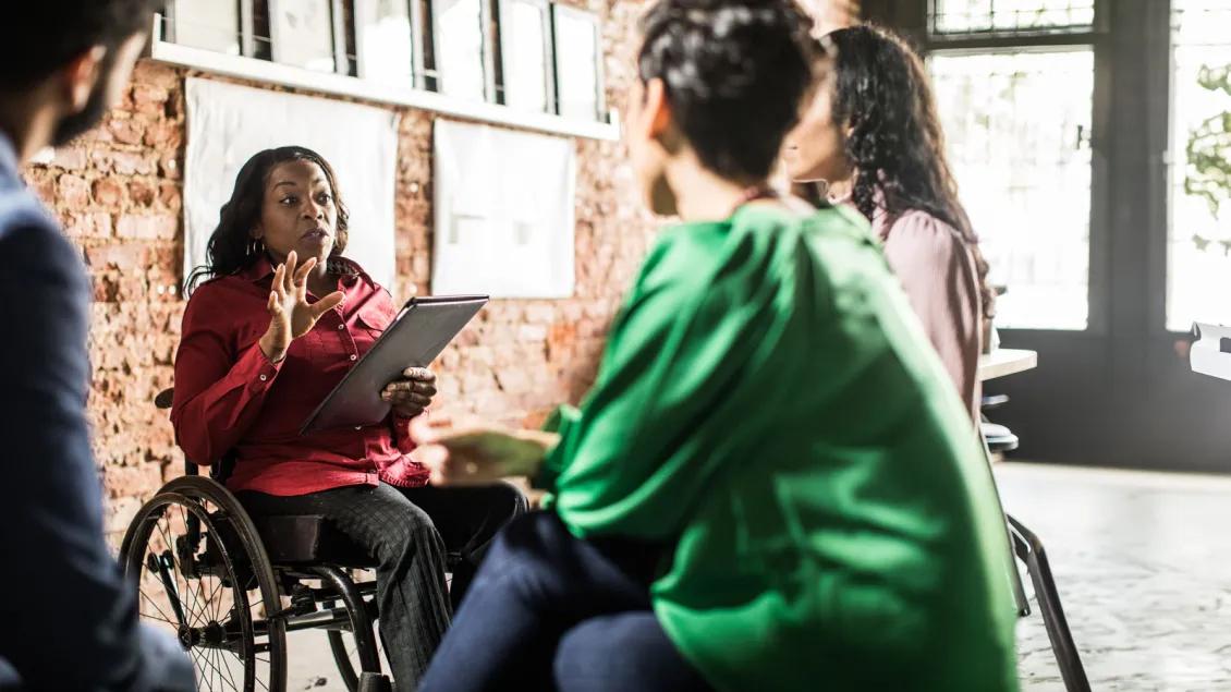 Sharing information on a tablet with a small group
