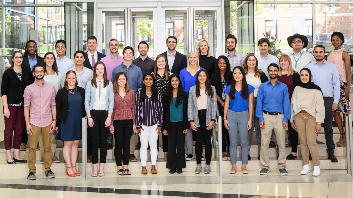 Group photo of masters students class of 2019