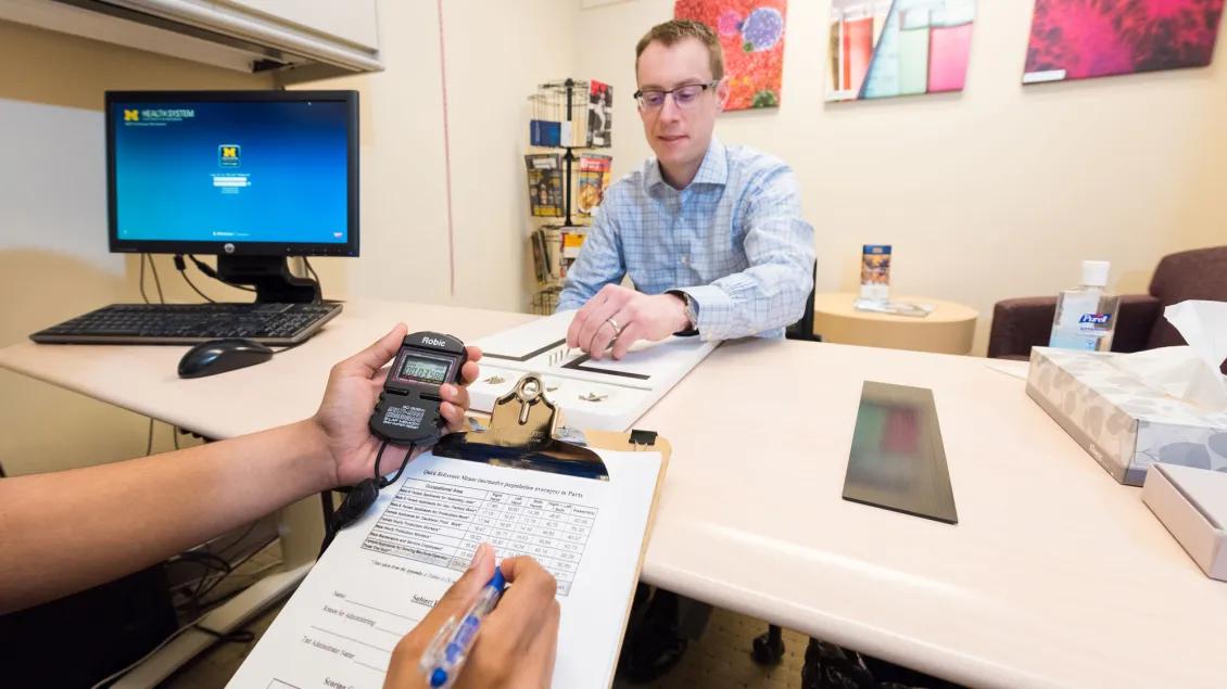 neuro-psych testing in Prechter lab