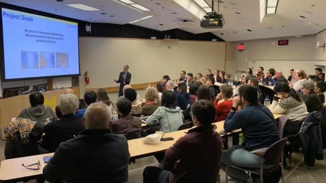 Large classroom lecture