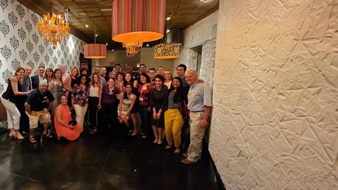 group of people posing for a photo