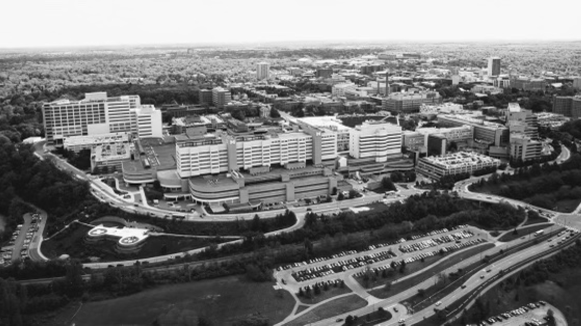 Historical photo of the Learning Health Sciences medical school campus