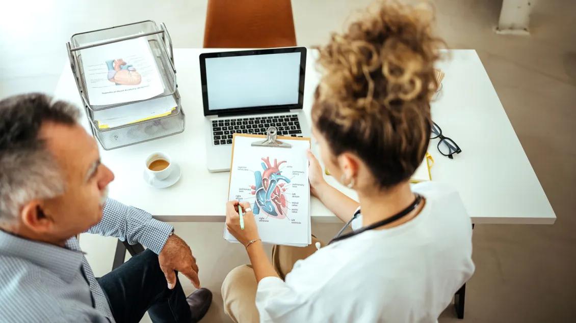 MCORRP About Physician shows gentleman detailed image of heart