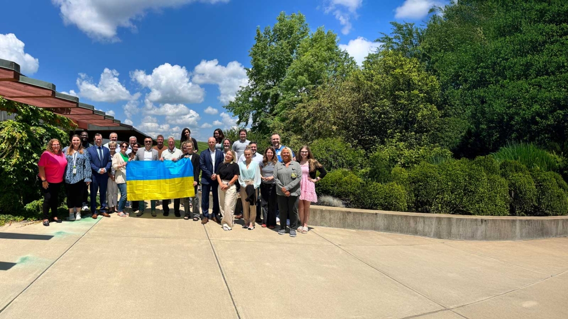 Members of Chronic Pain & Fatigue Research Center in a group shot outside