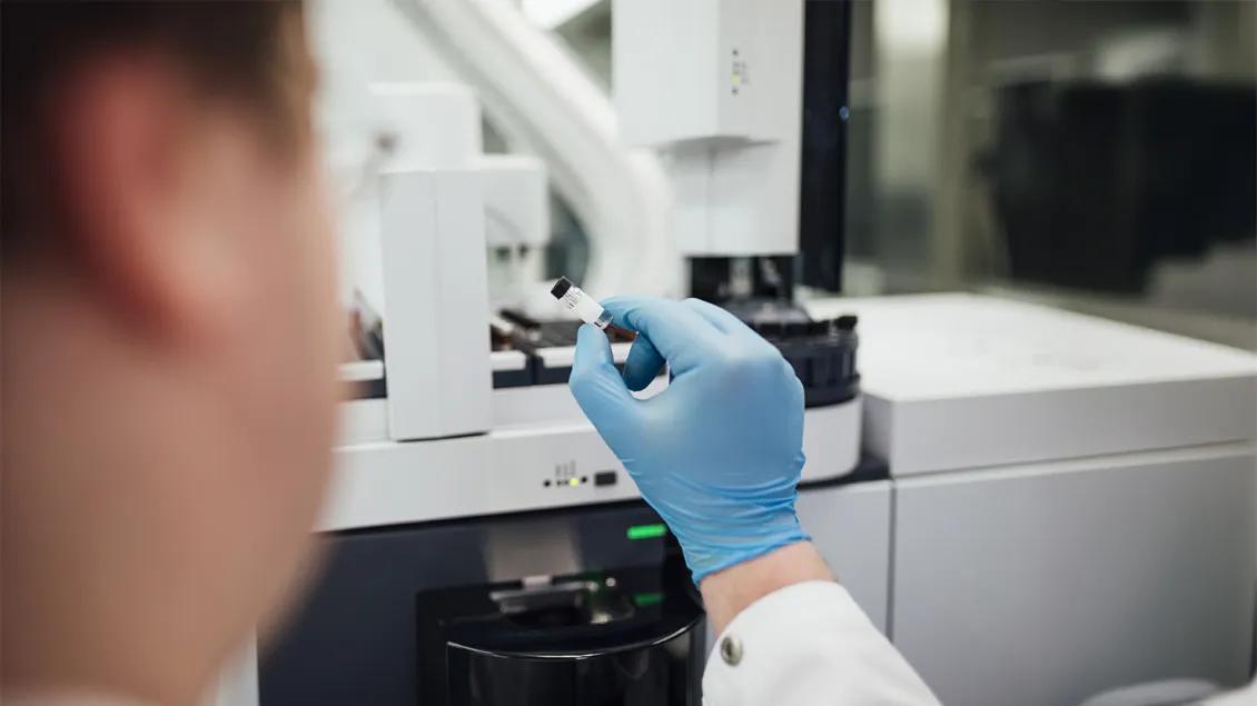 researcher working in a lab