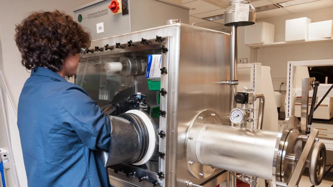researcher working in a lab