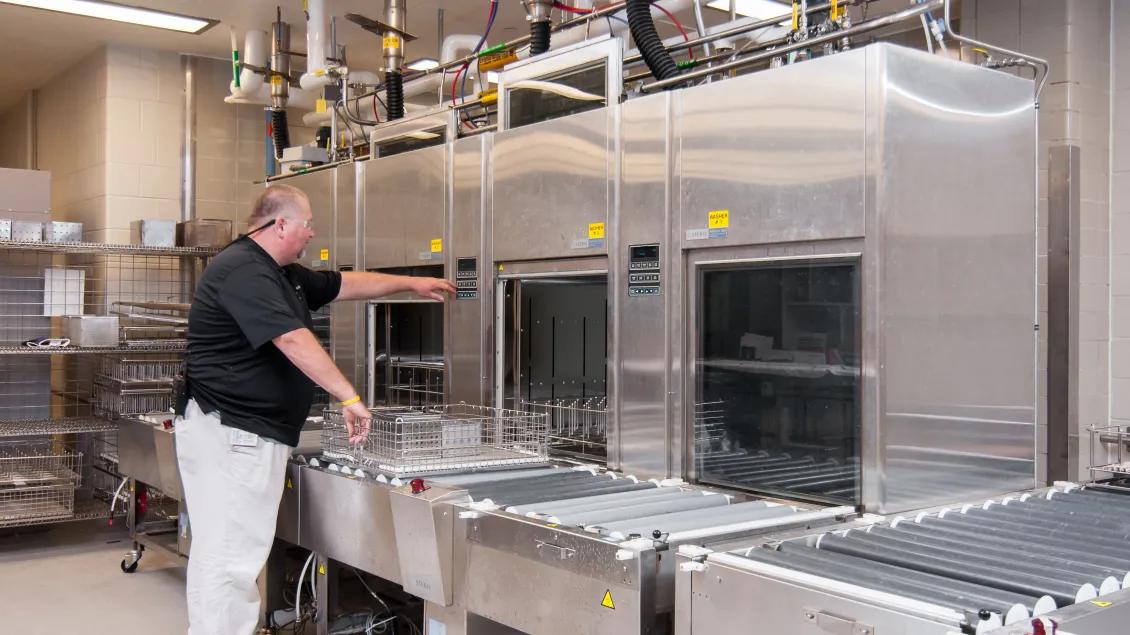 man working in NCRC facilities