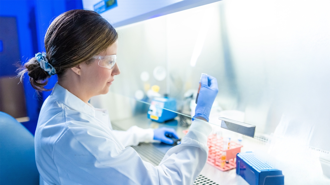woman working in lab