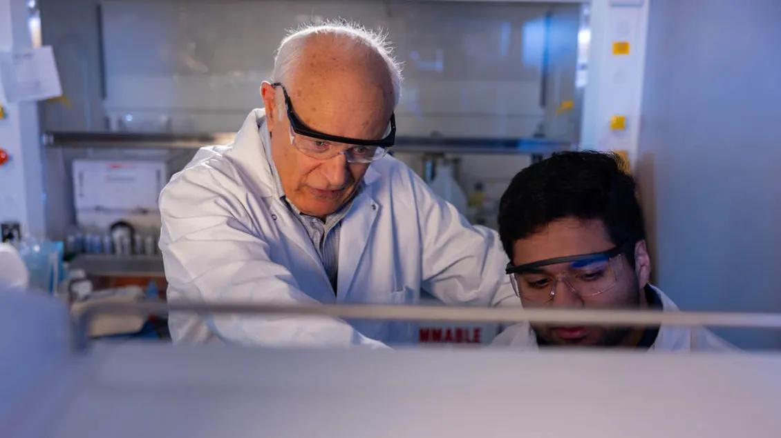 Dr. John Varga in the lab