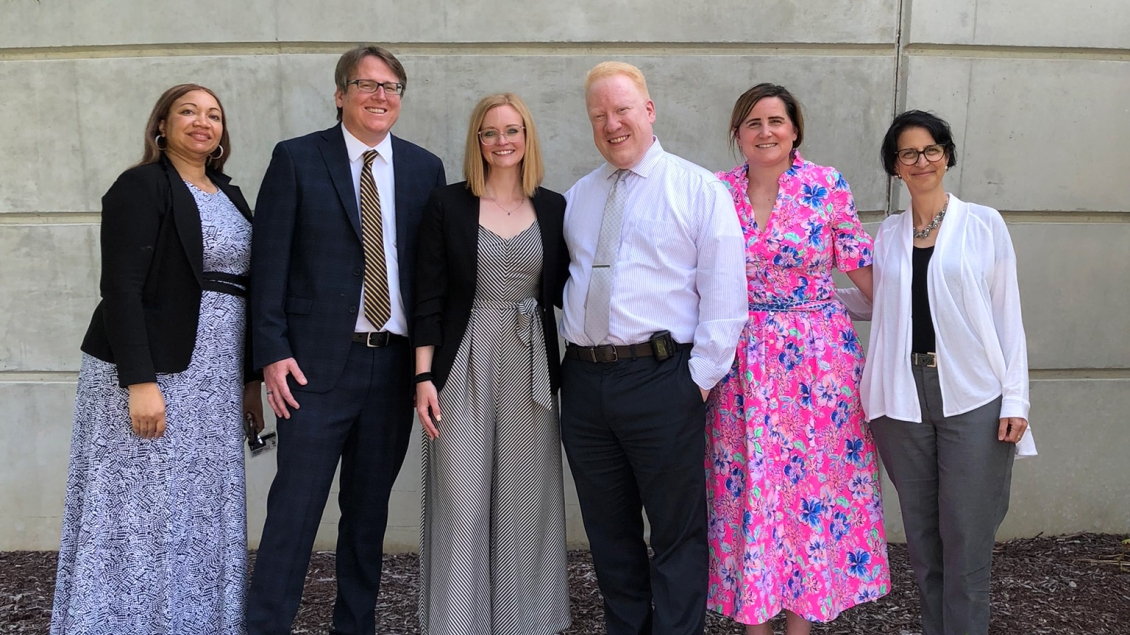 Psychiatry forensic fellows formally dressed posed for camera