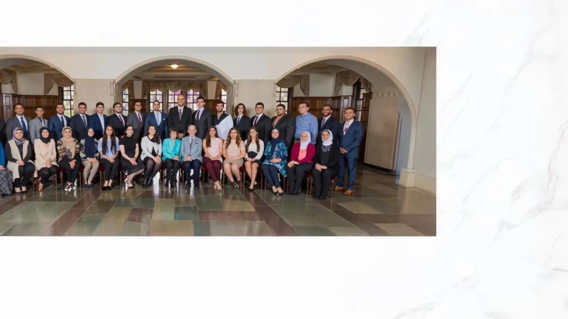 Group shot of previous Brehm Scholars