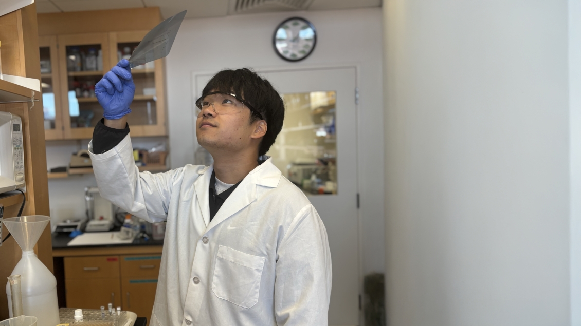 young man working in a lab