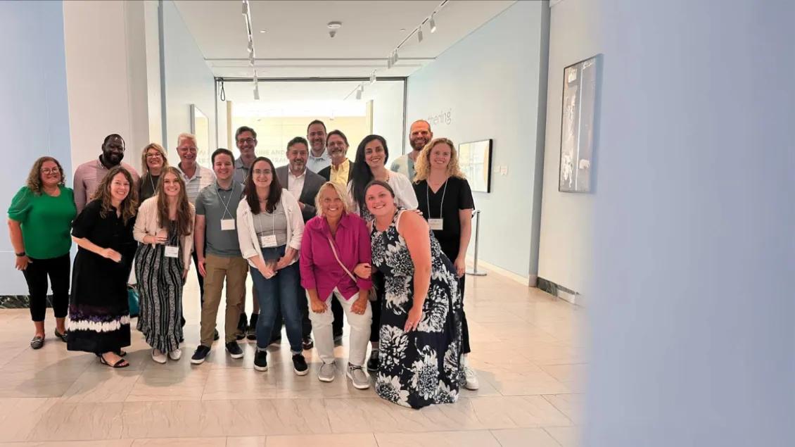 group of people posing for a photo
