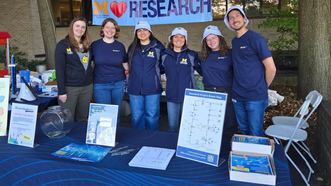 Group photo of the 2025 ROMS team at researchpalooza event