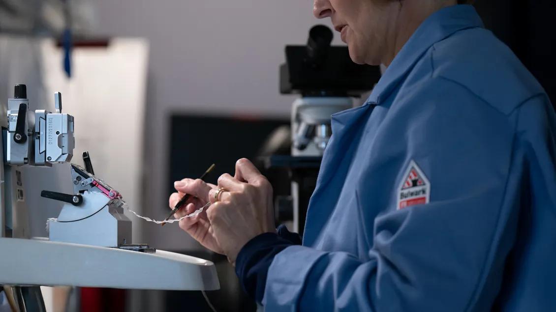 researcher working in a lab