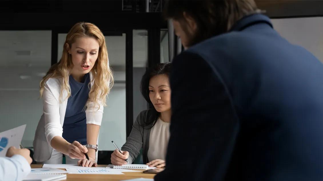 people meeting in a conference room