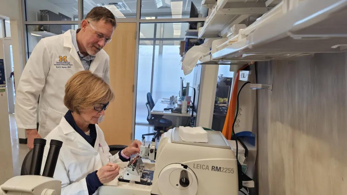 researchers working in a lab