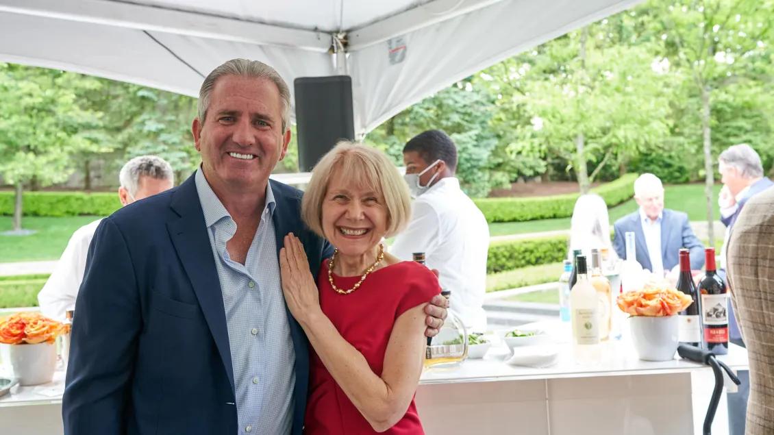 A photo of Scott Pranger and Dr. Eva L. Feldman