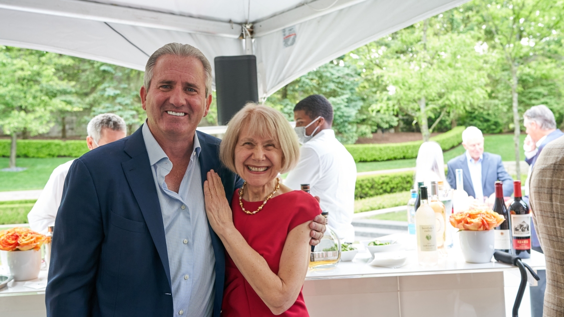 A photo of Scott Pranger and Dr. Eva L. Feldman