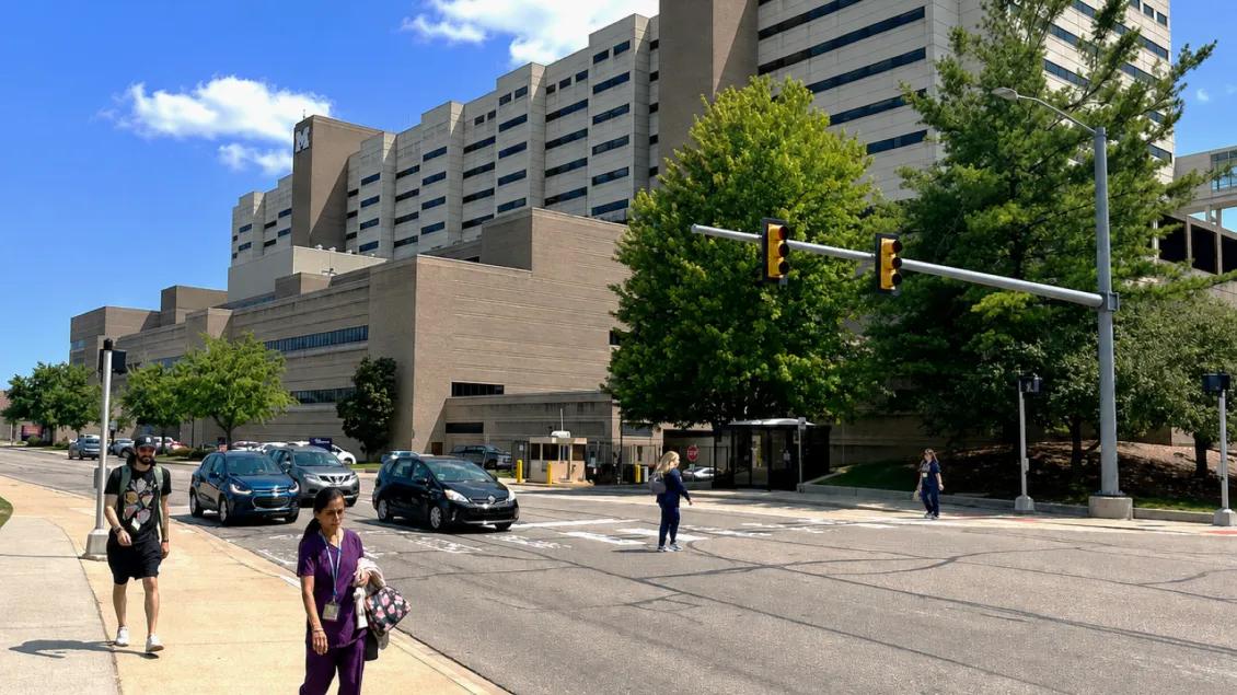 exterior of U-M hospital